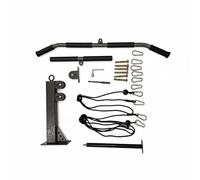 Amagogo Chest Training Equipment Lat Machine Domestica Pulley Stazione Compatta Maniglie Remata Acciaio Robusto Movimento Più E Controllato in Trazione Adatto , Combinazione Barra Lunga