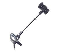 Amagogo Clip per supporto per microfono flauto strumento a flauto a supporto del supporto per microfono