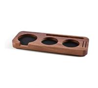 Amagogo Coffee Tamper Stand Base Tamper Supporto Organizer Espresso Vano Multiscomparto Legno Massello Alloggio Portafiltri, 51/53mm, Base di Stoccaggio in Legno Sapele