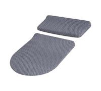 Amagogo Copriwater e copriwater per Serbatoio del WC, Elasticizzati, di Ricambio, di, Facili da installare, Lavabili, Set di per Bagno, Grigio Scuro