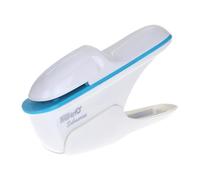 Amagogo Cucitrice portatile con punti metallici, cucitrice senza punti metallici per opuscoli e brochure, Bianco