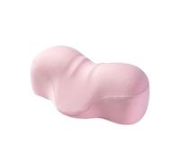 Amagogo Cuscino di supporto per il collo, dispositivo di correzione della postura, cuscino in memory foam, dispositivo di trazione cervicale rilassante per, Rosa