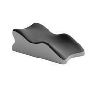 Amagogo Cuscino posteriore cuneo per letto versatile memory foam coperchio lavabile sdraiato cuscino per lettura cuscino supporto posteriore per la casa, Nero