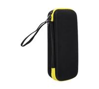 Amagogo Custodia da viaggio per rasoio elettrico, organizer multiuso in EVA, custodia per organizer elettronico, borsa per il trasporto per lavoro e vacanze, Nero Giallo