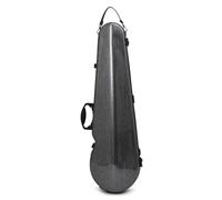 Amagogo Custodia Violino 4 4 Misura Rigida Sagomata Semirigida con Chiusure Sicure E Scudato in Microfibra con Manici E Tracolla, Fibra Di Carbonio Imitazione, Array, Grigio Scuro Spazzolato