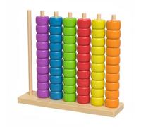 Amagogo di Legno per Conteggio E Ordinamento con Perline Colorate Giocattolo Educativo per Competenze Matematiche E Riconoscimento Base per Attività
