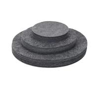 Amagogo Divisori in feltro per piatti, separatori per piatti, contenitori per pentole in porcellana, protezioni per stoviglie in ceramica, Grigio 60 Pezzi