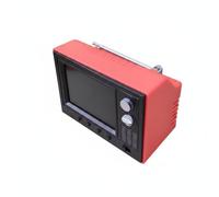 Amagogo Dollhouse Television Televisore Miniatura retrò Accessorio per Casa delle Bambole Schermo Riproduzione Video Memoria Interna Adatto per Collezione Diorama