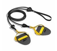 Amagogo Elastico da Nuoto con Manici in Schiuma per Migliorare E La Velocità Della Bracciata Adatta per Preparazione Sportiva E Recupero Muscolare, Nero+Giallo, 60LB