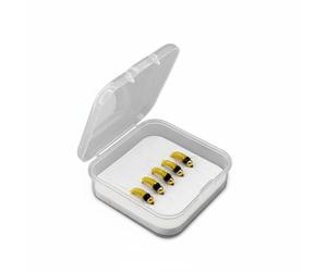 Amagogo Esca da Pesca Ninfa per Mosca Corpo in Materiale Gancio Resistente Testa d'Oro Peso Rapido Presentazione Naturale Nell’acqua Adatta a Trota Grayling Acque Dolci Fiume, Yellow, C