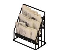 Amagogo Espositore per Documenti in 1:12, Accessori per Case delle Bambole, Scene, Oggetti di Scena per Foto, diorami, organizzatore di giornali in, Nero