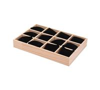 Amagogo Espositore per orologi, cuscini in velluto, elegante organizer antigraffio per cassetti, porta braccialetti per gioielleria, Velluto Nero