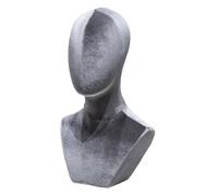 Amagogo Espositore per parrucche, manichino con testa, ciondolo, catena, versatile porta cappelli, porta parrucche per berretto, cappello, collana, fascia per, Style C