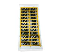 Amagogo Etichette Peso Adesive per Macchine Allenamento Adesivi Numerici Identificazione Peso Accessori Organizzazione Materiale Durevole Adatto a Palestra Ca, 5 Kg Nero E Giallo