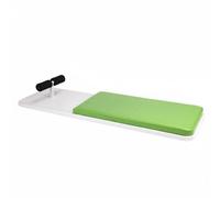 Amagogo Fitness Testing Board Addominali Tavola Sit Up Addome Core con Supporto Caviglie Imbottito Struttura in Acciaio Rivestimento PU Adatta per Scuole, Verde, Verde