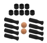 Amagogo Foosball Hands Asta Fine Non Slip Table Top Football Manutenzione Ottagonale Sostituire la Sostituzione delle Parti con, Palla Arancione