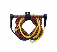 Amagogo Fune da Trazione Corda per Wakeboard Maniglia Ergonomica Antiscivolo Lunga Resistente per una Presa Sicura Adatto a Stile Navigazione E Sport Acquatici, Multicolore, Rosso E Nero