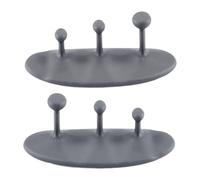 Amagogo Impugnature per Sollevamento Pesi, impugnature per trazioni, in Silicone Resistenti all'Usura, Cuscinetti per bilanciere per Allenamento Fitness, Grigio