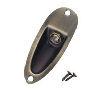 Amagogo Jack per chitarra per chitarra elettrica di jack professionale 6,35 mm con forma di barca a vite robusta presa jack di ingresso per chitarra, Bronzo
