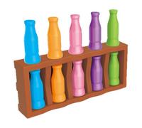 Amagogo Kit di Gioco di Abbinamento dei Colori, Gioco di indovinelli sui Colori, Puzzle di ragionamento, di Gruppo, educazione precoce, Pensiero Logico, 10 Bottiglie