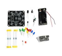 Amagogo Kit elettronico Fai da Te per Giradischi Lucky con LED, Scheda di Formazione Elettronica, Progetto di Saldatura per Adulti, Senza Guscio