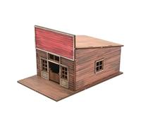 Amagogo Kit Modello di Costruzione di Città in 1/72, Puzzle in Legno 3D, Facile da Montare, Modello di architettura Fai da Te in 1:72, Micro, Barra