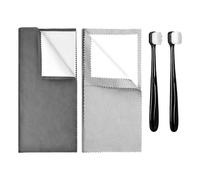Amagogo Kit per la Pulizia dei Gioielli, Multifunzionale, Leggero e Professionale, con 2 spazzole per Orologi, bracciali e Diamanti.