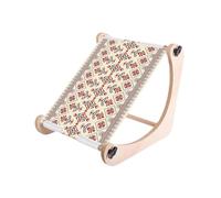 Amagogo Kit telaio per perline regolabile con cornice in legno, strumento professionale manuale per la creazione di gioielli fai da te, pratico per donne e