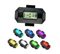 Amagogo Luci stroboscopiche a LED, torcia ricaricabile tramite USB, luci di emergenza compatte e impermeabili, 7 colori, per, veicoli, aerei e, 8 Pezzi