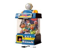 Amagogo Macchina per Artigli elettrica Giocattolo Mini Gioco Arcade elettronico Tema Regali di San Giocattolo per Bambola con manovella per, Blu