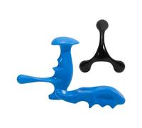 Amagogo Massaggiatori per il corpo a 3 punti, manopole per massaggio a 3 gambe, strumento di protezione del pollice tenuto in mano per la mani, Set B