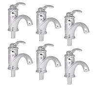 Amagogo Mini Set da Bagno con Doccia Singola in 1/12 per Casa delle Bambole, Ideale per Vasca E Doccia, d'Argento