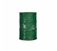 Amagogo Miniatura Barile Olio Accessorio Diorama Realistico Contenitore Industriale Resina Testurizzato Dettaglio per Riparazione Collezione Veicoli Decorazione Garage Modellismo, Verde