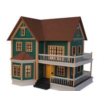 Amagogo Miniatura Casa Modello Villa Diorama, Modello Di Villa Numero Dodici Con Luci