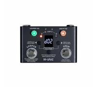 Amagogo Music Loop Pedal Pedale Effetti Chitarra Drum Machine Accordatore Registratore 30 Pattern Ritmici Rock Sync Tempo Display Adatto per Prove Live Busking, Black