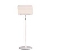 Amagogo Musicale per Bambini Supporto Porta Libri Spartiti Quaderno Altezza E Inclinazione Regolabili Palo 2.8 Cm 2.5 Cm Piano 39x26.5 Cm Base 27.5x27.5 Cm, Bianco, 1.3 Metri