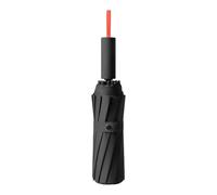 Amagogo Ombrello da viaggio, protezione solare, piccolo, leggero, portatile, antivento, automatico, pieghevole, per attività all'aperto in spiaggia, Nero