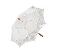 Amagogo Ombrello di matrimonio in pizzo Decorazione dell'elica per foto di appello retrò da sposa Accessorio per le forniture per feste performance