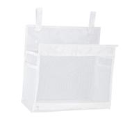 Amagogo Organizzatore di giocattoli da bagno in a rete Decor multiuso, da appendere, con vasca da bagno ad aspirazione Borsa portaoggetti per, Bianco