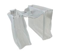 Amagogo Organizzatore di giocattoli da bagno in mesh per vasca da bagno, borsa a base di sella 2 compartimenti Porta giocattolo da bagno per