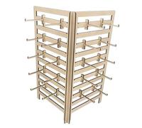Amagogo Organizzatore di gioielli in legno Portagioie Porta portachiavi versatile Ganci per appendere braccialetti Collane Bancone del negozio Scrivania
