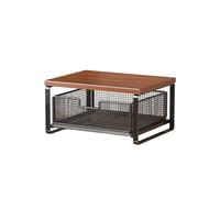 Amagogo Organizzatore per La Postazione Caffè, Scaffale Portaoggetti Da Banco per La Cucina, Supporto per La Macchina Del Caffè E per Le Bustine di Tè, Nero 1 livello