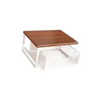 Amagogo Organizzatore per La Postazione Caffè, Scaffale Portaoggetti Da Banco per La Cucina, Supporto per La Macchina Del Caffè E per Le Bustine di Tè, Bianco 1 livello