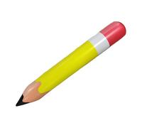 Amagogo Palloncino Gonfiabile a Forma di Matita, Motivo: Matite Giganti, Divertente, Decorazione per Feste da 70 Cm, per Aule, Scuole, Cortili, Giallo