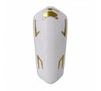 Amagogo Parastinchi Calcio Parastinco Protezione Tibia Resistente Imbottitura Eva Cinturino Regolabile Curva Naturale Stabilità Adatto per Preparazione, Array, Bianco