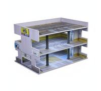 Amagogo Parcheggio Modello 1 64 Espositore Auto Diorama Garage Miniatura Struttura Realistica con Illuminazione Scenica Materiale PVC Acrilico Adatto per, Parcheggio Multipiano Giapponese B