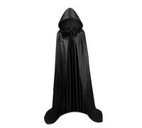Amagogo per Cosplay di Halloween, con Cappuccio, Da Strega, Della Morte, Gotici per Cosplay, Da, Nero, 120 cm