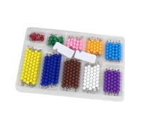 Amagogo Perline per scacchiera Montessori Materiale matematica Riconoscimento del colore Abilità pratiche Giocattolo per l'apprendimento in età prescolare per