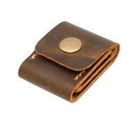 Amagogo Picks Organizer Plectrums Bag Gift Portable Guitar Picks Holder Case Pick Case per gli amanti degli amanti della chitarra amici, Marrone