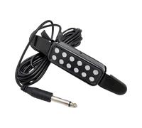 Amagogo Pickup per Chitarra a 12 Fori con Cavo, Trasduttore Elettroacustico Facile Da Installare per Chitarra Elettrica, Accessorio per Musicisti, Argento